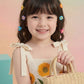 Girls Cream Sunflower Printed A-Line Dress | Sleeveless Cotton Summer Casual Party Dress for Kids (1–8 Years)