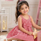 Girls Red & White Gingham Bow Dress | Sleeveless Cotton Fit & Flare Party Dress for Kids (1–8 Years)