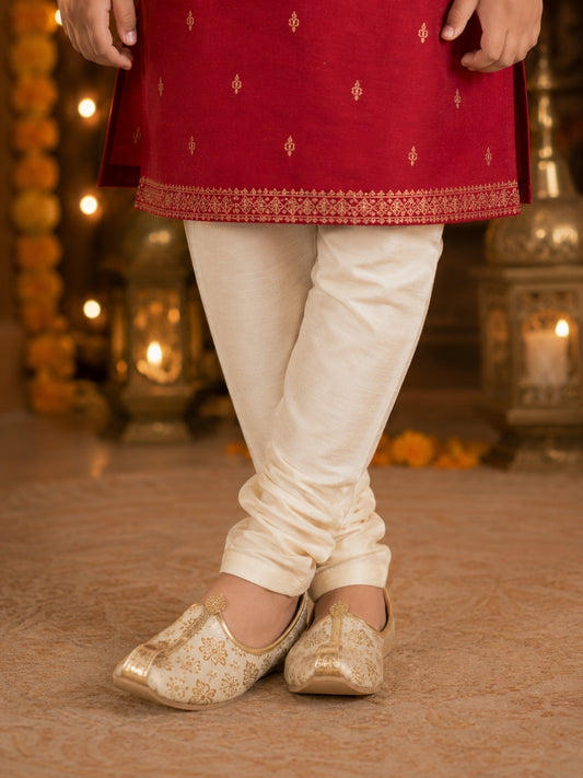 Boys Maroon Embroidered Kurta Pajama Set | Premium Festive Ethnic Wear for Kids | Wedding, Diwali & Party Outfit (1–8 Years)