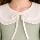 Girls Pastel Green Cotton Dress | Peter Pan Collar Casual Party Dress (2-6 Years)
