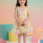 Girls Multicolor Floral Tiered Dress | Sleeveless Cotton Summer Party Dress for Kids (1–8 Years)