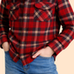 Boys Red Checked Hooded Shirt with Denim Jeans | Stylish Winter Outfit Set (2-10 Years)