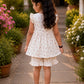 Girls Floral Cotton Co-Ord Set | Sleeveless Ruffle Top & Printed Shorts | Soft Summer Outfit | Casual Wear for Girls (2–8 Years)