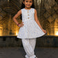 Girls Floral Cotton Co-Ord Set | Sleeveless Peplum Top & Printed Jogger Pants | Soft Casual Summer Outfit for Girls
