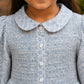 Girls Floral Cotton Dress | Peter Pan Collar Tiered Dress | Full Sleeve Casual Dress for Girls | Soft Everyday Wear