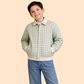 Boys Green Checkered Jacket with Denim Jeans | Stylish Winter Casual Outfit (3-8 Years)