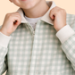 Boys Green Checkered Jacket with Denim Jeans | Stylish Winter Casual Outfit (3-8 Years)