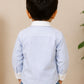 Boys Blue & White Striped Cotton Shirt | Full Sleeve Casual Formal Shirt for Boys | Premium Kids Shirt