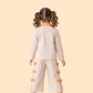 Girls Beige Co-Ord Set with Bow Detail | Stylish Top & Pant Outfit (2-10 Years)