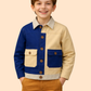Boys Color Block Jacket with Pockets | Trendy Casual Winter Wear (2-10 Years)