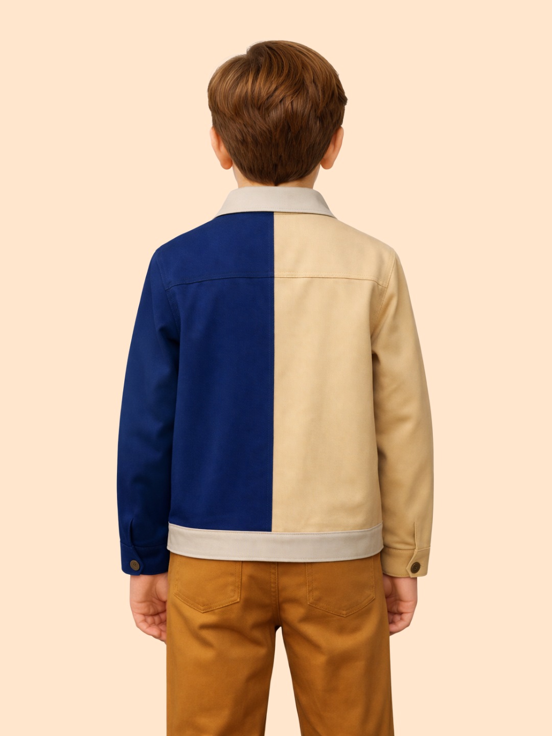 Boys Color Block Jacket with Pockets | Trendy Casual Winter Wear (2-10 Years)