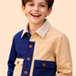 Boys Color Block Jacket with Pockets | Trendy Casual Winter Wear (2-10 Years)