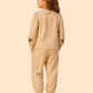 Girls Beige Floral Embroidered Co-Ord Set | Elegant Ethnic Casual Outfit (2–7 Years)