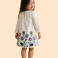 Girls White Floral Embroidered Dress | Cute Casual Cotton Frock (2–8 Years)