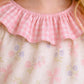 Girls Floral Printed Dress with Frill Neck | Cute Pink Casual Dress for Kids (2-6 Years)