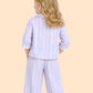 Girls Pastel Striped Co-ord Set | Shirt & Pants Outfit for Kids (2-6 Years)