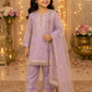 Girls Lavender Embroidered Kurta Palazzo Set with Dupatta | Kids Ethnic Suit | Party Wear Traditional Dress for Girls (1–8 Years)