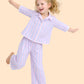Girls Pastel Striped Co-ord Set | Shirt & Pants Outfit for Kids (2-6 Years)