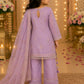 Girls Lavender Embroidered Kurta Palazzo Set with Dupatta | Kids Ethnic Suit | Party Wear Traditional Dress for Girls (1–8 Years)
