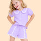 Girls Lavender Co-ord Set | Cute Top & Shorts Outfit for Kids (2-6 Years)