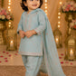 Baby Girls Sky Blue Embroidered Kurta Pant Set with Dupatta | Kids Ethnic Suit | Festive & Party Wear Traditional Dress for Girls (1- 8 Years)