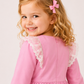 Toddler Girls Pink Lace Bow Party Dress with Long Sleeves | Elegant Cotton Princess Dress for Kids (2–8 Years)
