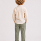 Toddler Boys Beige Mandarin Collar Shirt with Sage Green Cotton Pants | Premium Linen Look Co-Ord Set for Kids (2–12 Years)