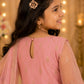 Girls Pink Embroidered Kurta Sharara Set with Dupatta | Kids Ethnic Party Wear Suit | Festive Traditional Dress for Girls (1–8 Years)