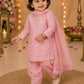Baby Girls Pink Embroidered Kurta Patiala Set with Dupatta | Kids Ethnic Wear Suit | Traditional Party Wear Dress (1–8 Years)