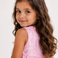 Girls Pink Floral Top & Pants Co-Ord Set | Sleeveless Cotton Bow Outfit for Toddlers & Kids (1–5 Years)