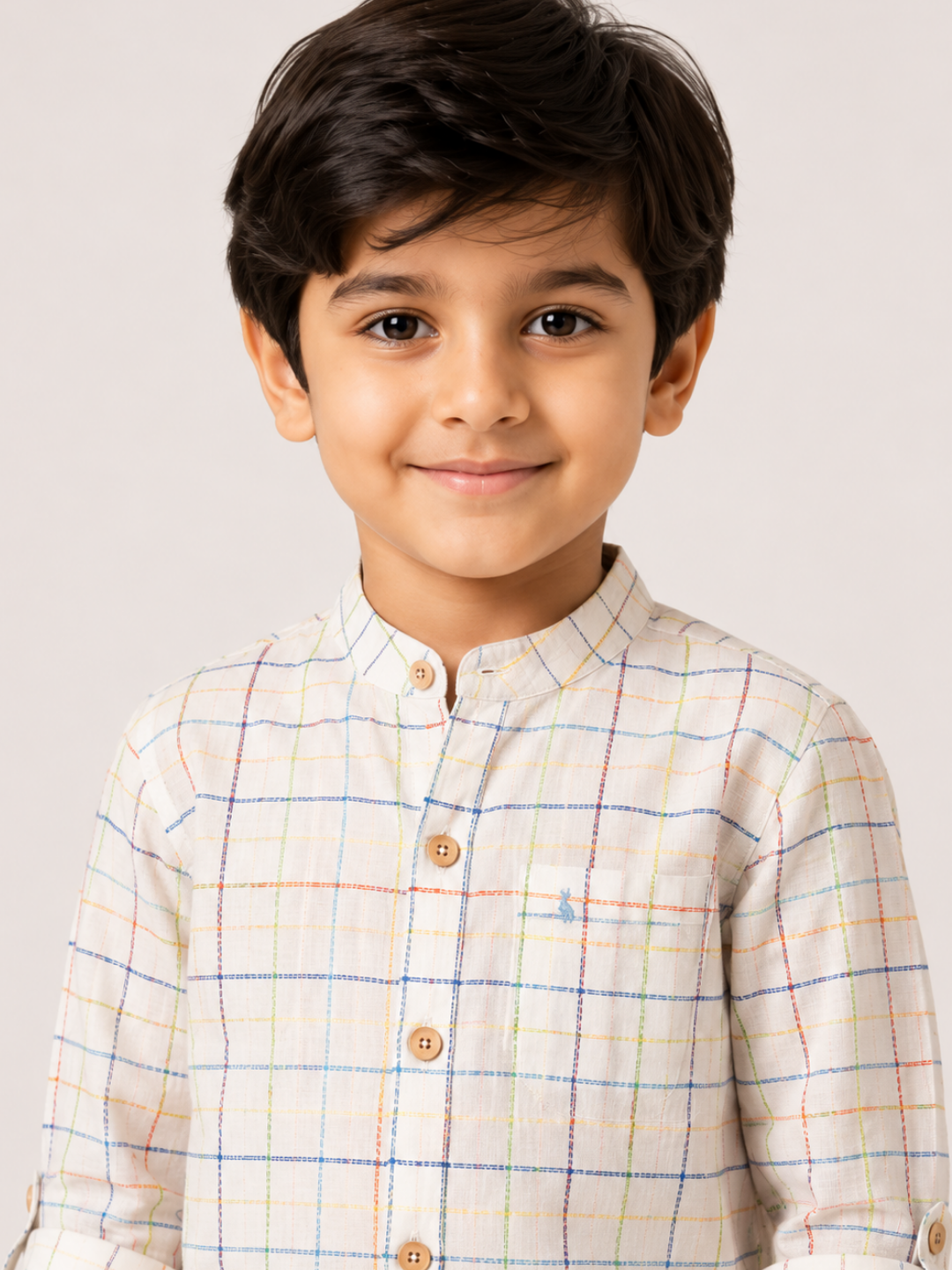 Boys Checked Cotton Shirt with Yellow Shorts Set | Premium Summer Co-Ord Outfit for Toddlers & Kids (2–8 Years)