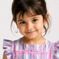 Girls Pastel Striped Layered Dress | Multicolor Cotton Party Wear Dress for Toddlers & Kids (2–8 Years)