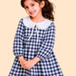 Girls Blue Striped Co-ord Set | Collared Shirt & Pants Outfit for Kids (2-6 Years)