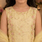 Girls Yellow Embroidered Sharara Set with Dupatta | Kids Festive Party Wear Ethnic Suit | Traditional Wedding Outfit (1–8 Years)