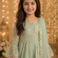 Girls Mint Green Embroidered Sharara Set with Dupatta | Kids Festive Party Wear Ethnic Suit | Traditional Wedding Outfit (1–8 Years)
