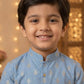 Boys Sky Blue Kurta Pajama Set | Designer Ethnic Party Wear for Kids | Festive Wedding Traditional Outfit (1–8 Years)